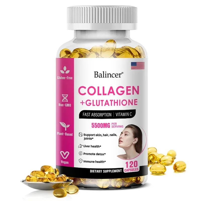 Glutathione Collagen Capsules – Antioxidant Skin & Nail Support