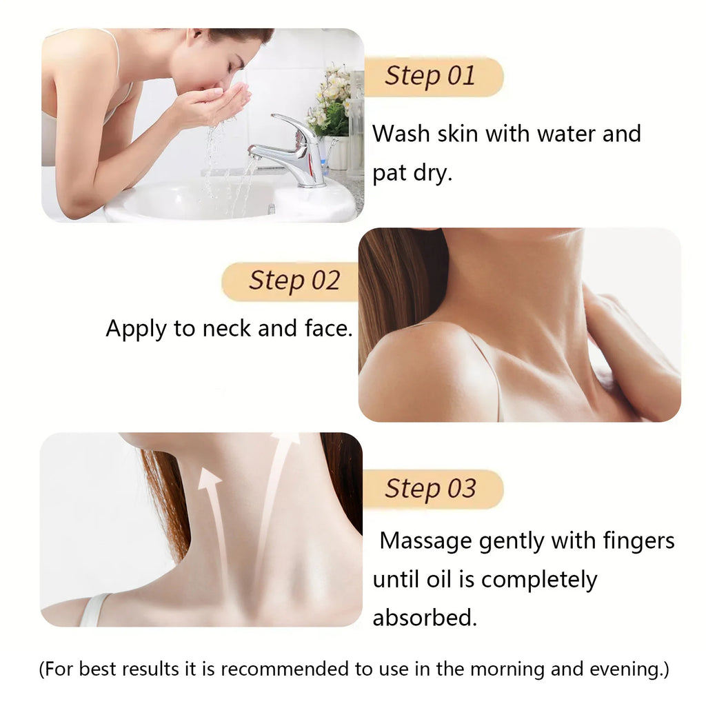 Neck Lines Protein Cream Collagen Eliminate Neck Fine Lines Anti-ageing Lift Rejuvenation Nourish Eliminate Double Chin SkinCare Oasis Select
