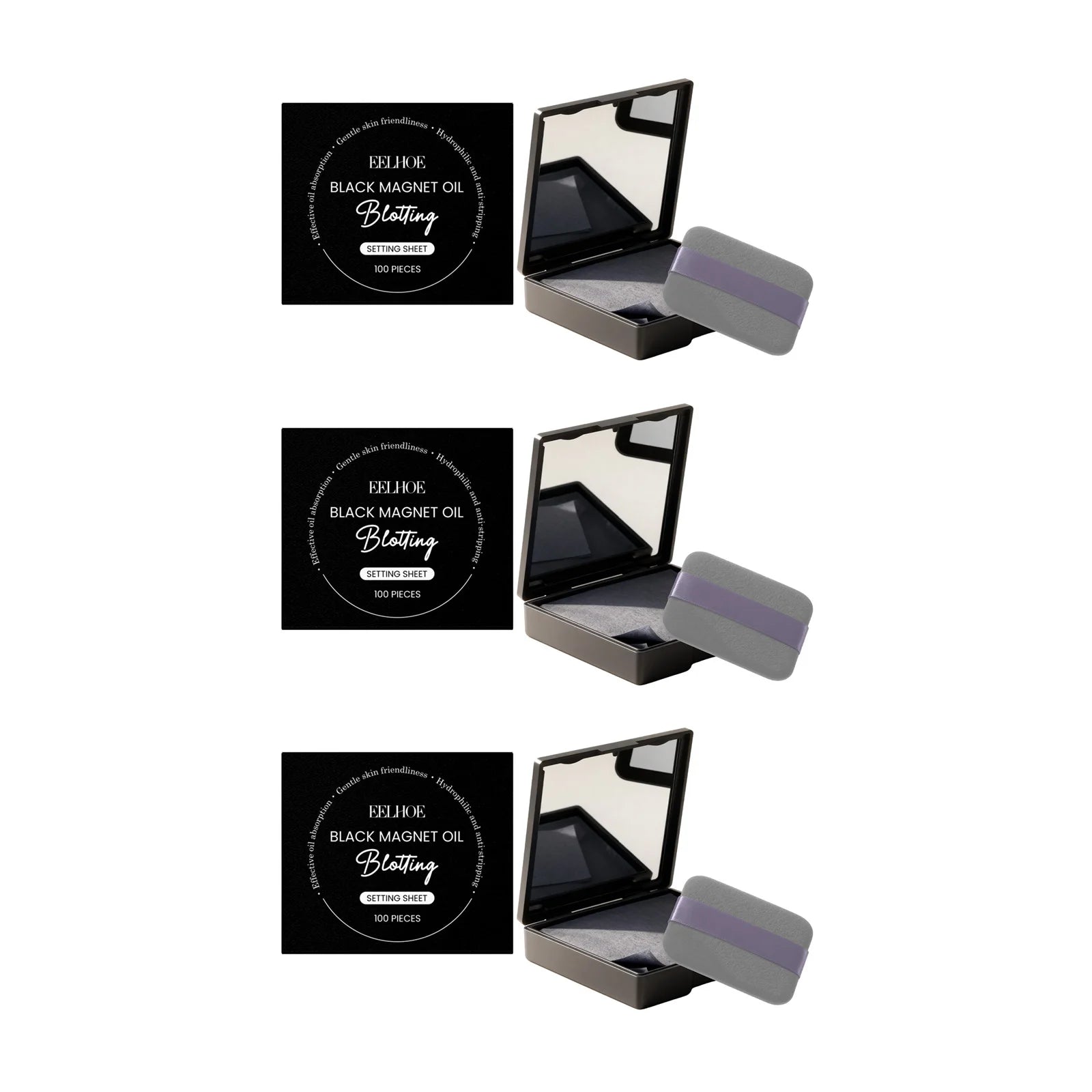 Eelhoe Oil Blotting Sheets 100 Pack – Shine Control with Mirror Oil Blotting Sheets Oasis Select 3 Sets