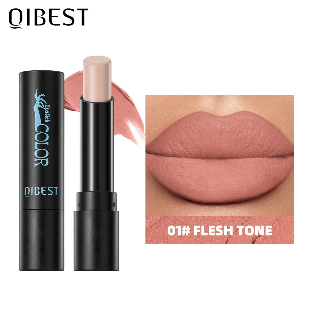 QIBEST Velvet Matte Lipstick – Long-Lasting Pigmented Lip Tint