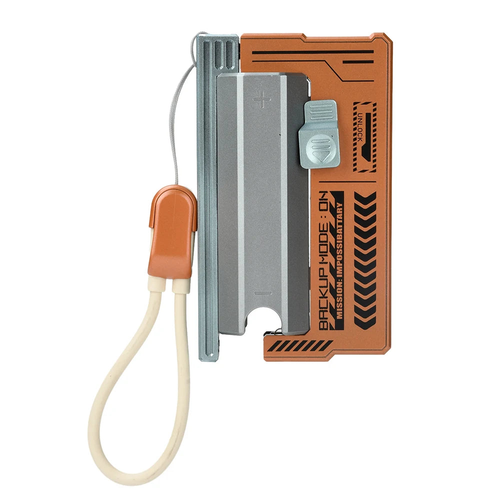 21700 Power Bank Case PD 22.5W Fast Charging Detachable Power Bank DIY Battery Case Built-in Cable Battery Box Oasis Select Orange