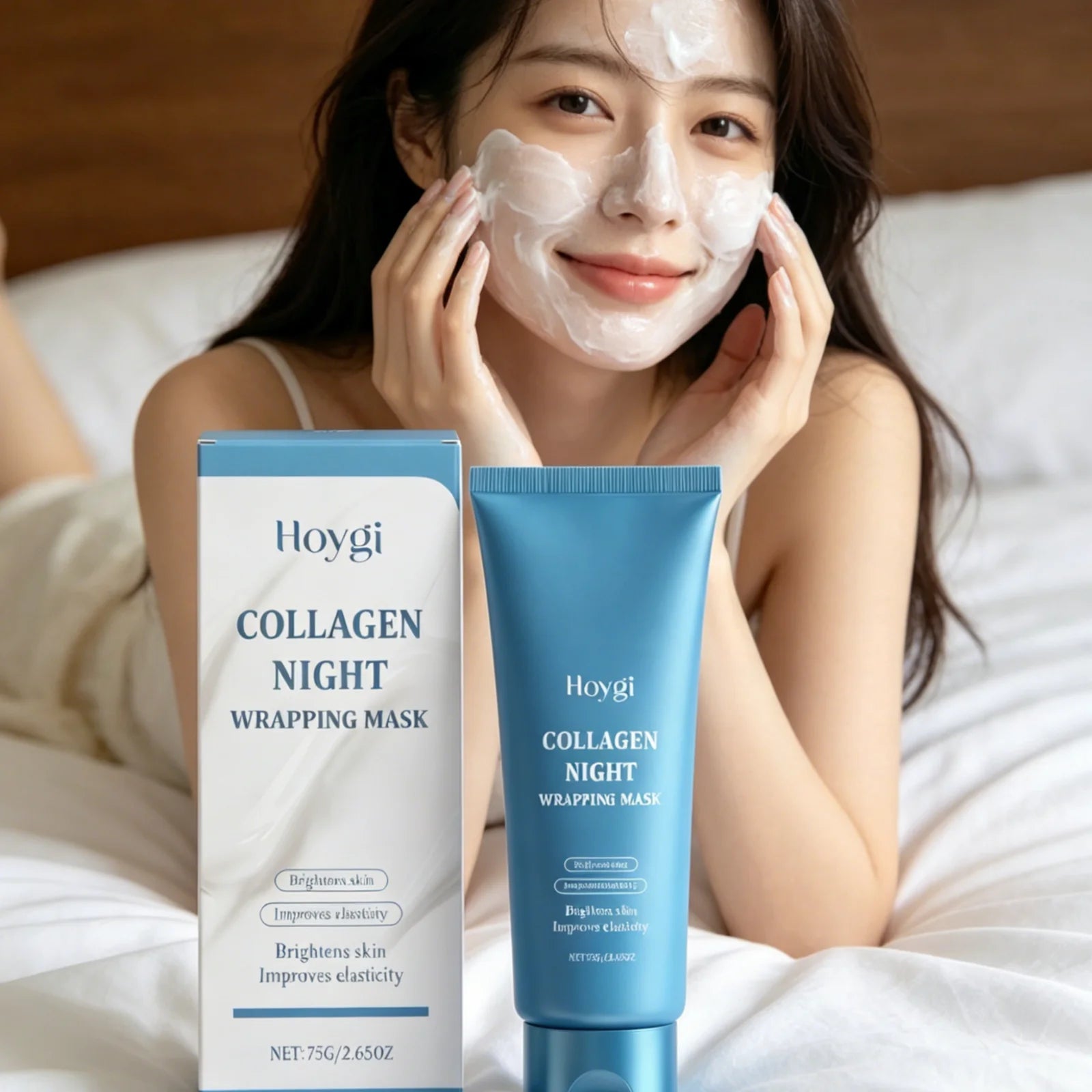 Hoygi Collagen Night Peel-Off Mask – Firm & Brighten Skin Collagen Peel-Off Mask Oasis Select