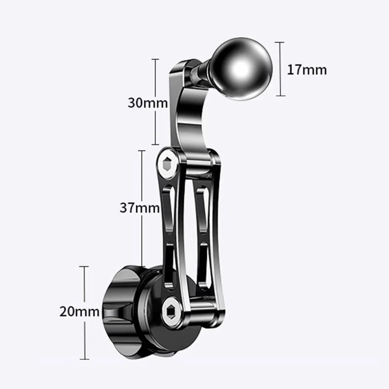 17mm Extension Arm Adapter; Female to Male; Suitable for Car Phone Cradles & GPS Mount. Oasis Select A1