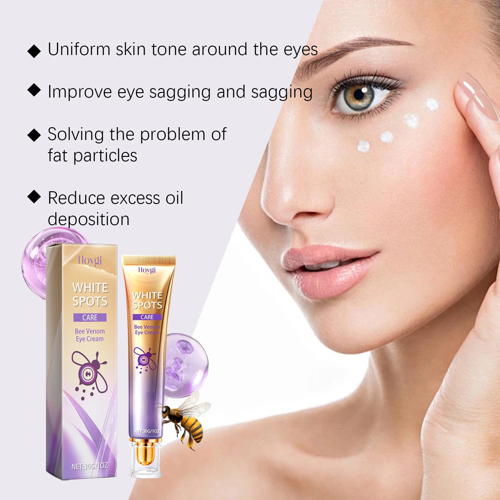 Retinol Eye Cream Removes Eye Bags, Reduces Puffiness, Moisturizes, Removes Dark Circles, Tightens Eyes, Oasis Select