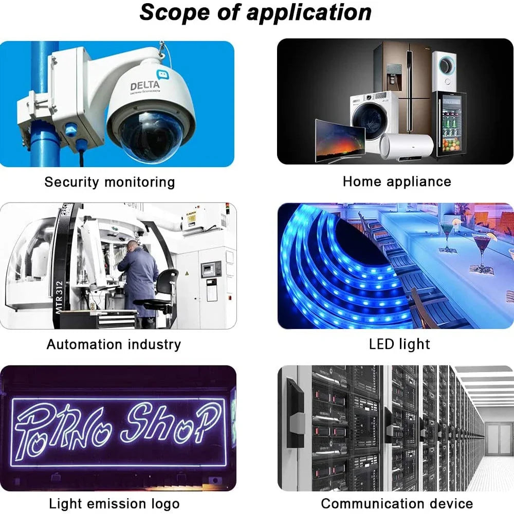 Switching Power Supply 5V 12V DC Power Supply 24V AC 110V - 220V 5A 10A 15A 20A 25A 30A 40A 50A SMPS For LED Strip CCTV Motor Oasis Select