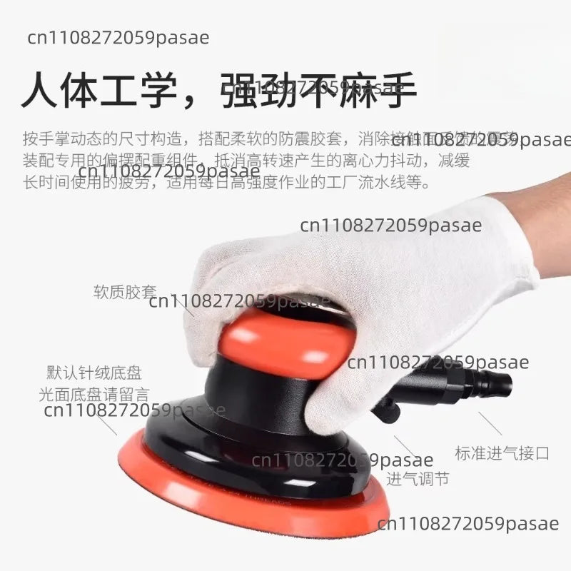 5-Inch Industrial Pneumatic Orbital Sander – Woodworking Tool