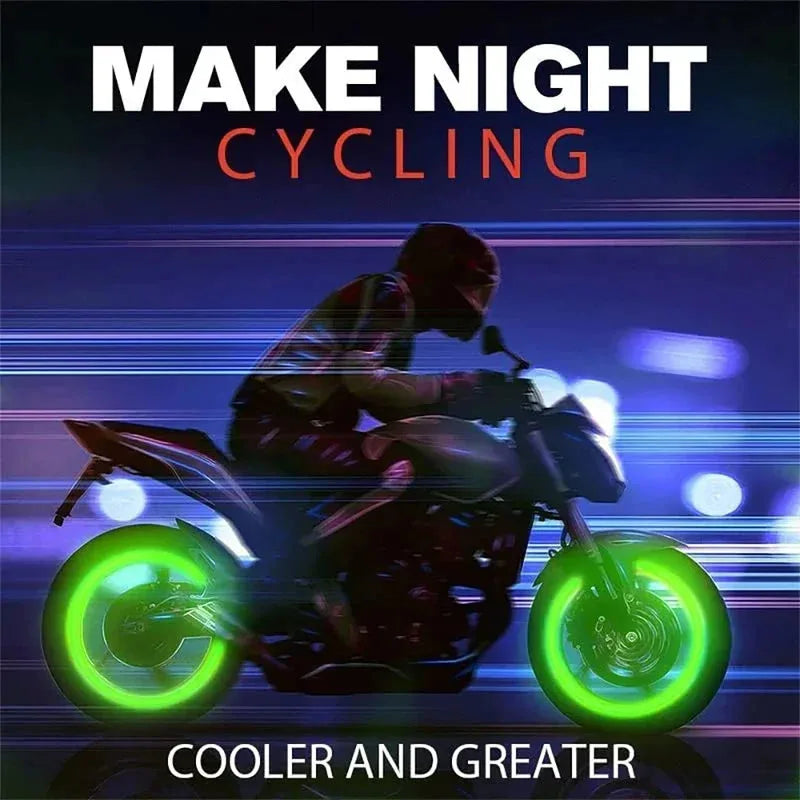 4-24PC Luminous Valve Caps Fluorescent Red Night Glowing Car Motorcycle Bicycle Wheel Styling Tyre Hub Universal Cap Decor 20Pcs Oasis Select