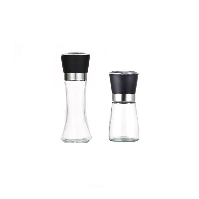 1pc Stainless Steel Pepper Grinder, Seasoning Bottle, Glass Seasoning Bottle, Grinder, Crusher Oasis Select Small and Large