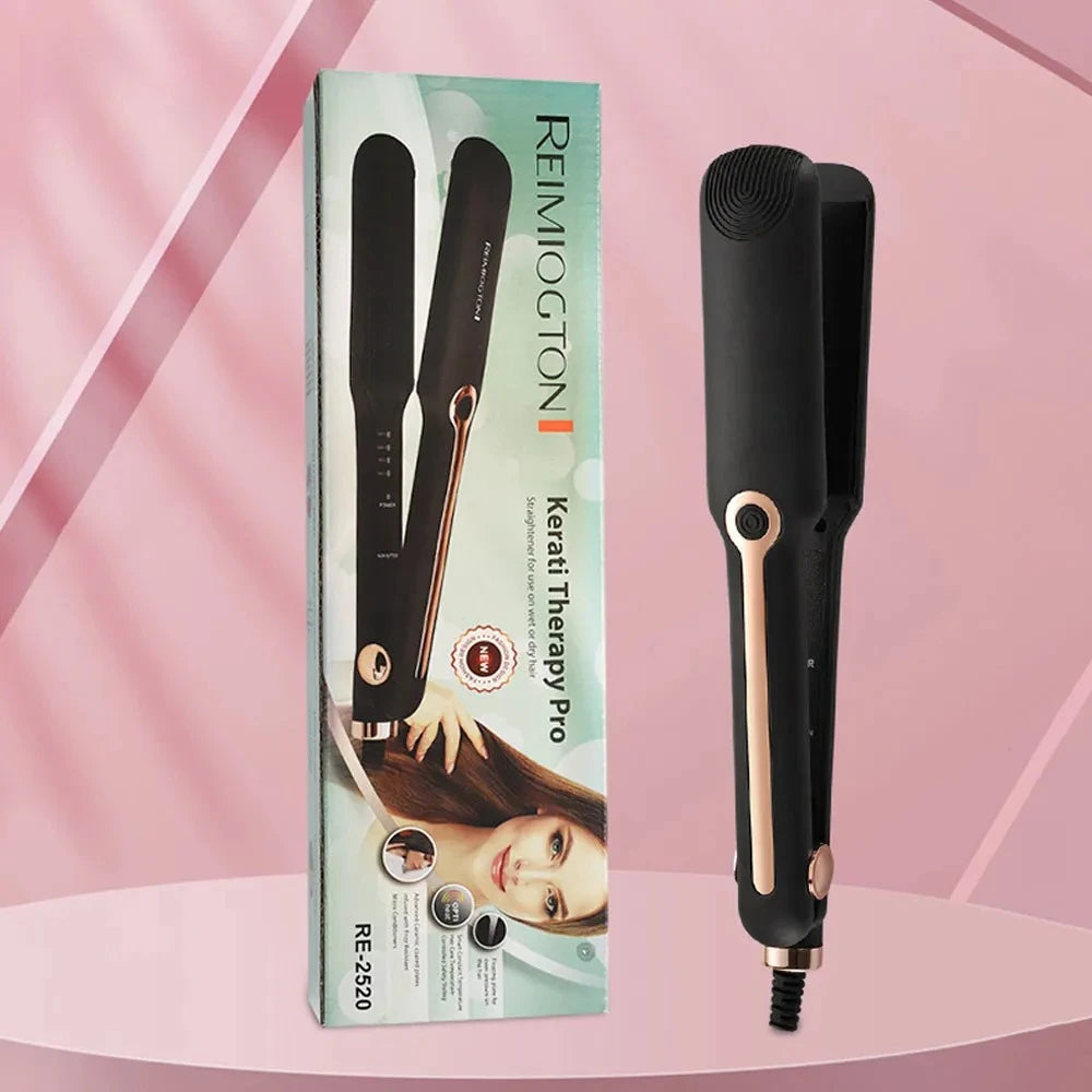 URGGU Ceramic Flat Iron Wide Plate Hair Straightener & Curler