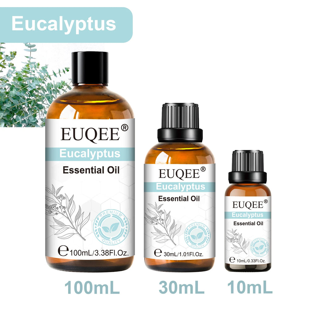 EUQEE 1PCS 10ml/30ml/100ml Aromatherapy Essential Oil For Diffuser-Vanilla Rose Sandalwood Eucalyptus Lavender Essential Oils Oasis Select