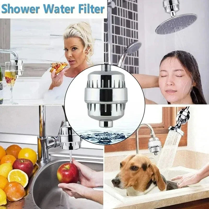 Filter Element 15-20 Grade Water Purification Household Water Purifier Shower Filter Set Bathing To Remove Residual Chlorine Oasis Select