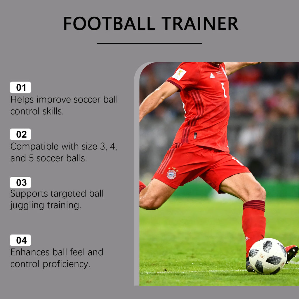 Football Trainer Adjustable Wristband Solo Practice Ball Control Fits Size 3 4 5 Footballs For Kids Adults Soccer Training Oasis Select