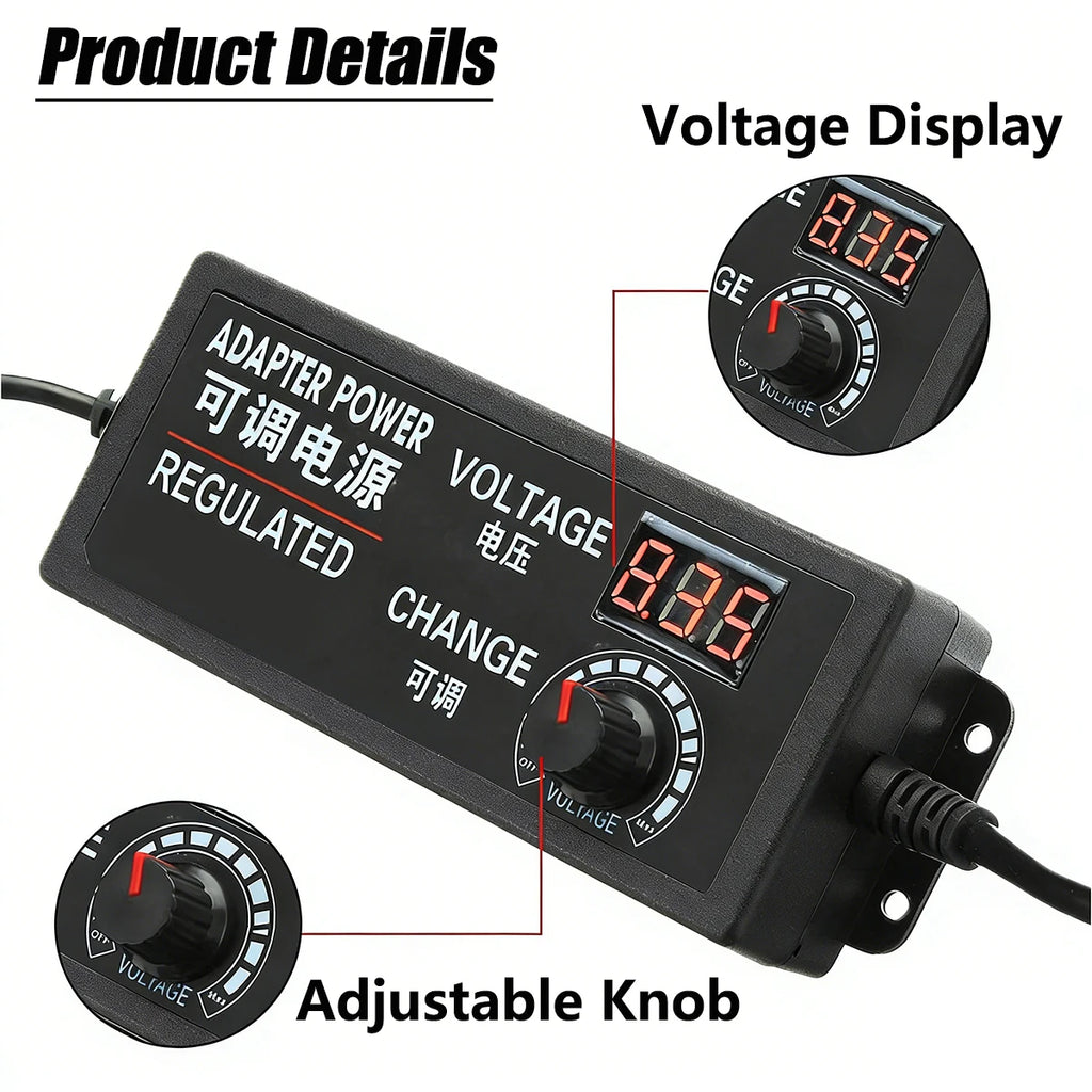 Power Supply Adjustable 3V 5V 9V 12V 24V 36V Power Supply Adapter Transformer AC 220V 110V TO DC 3V 12V 24V For LED Strip Light Oasis Select