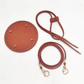 PU Leather Bucket Bag Base DIY Kit – Strap & Drawstring Set Bag Making Kit Oasis Select 3PCS Brown