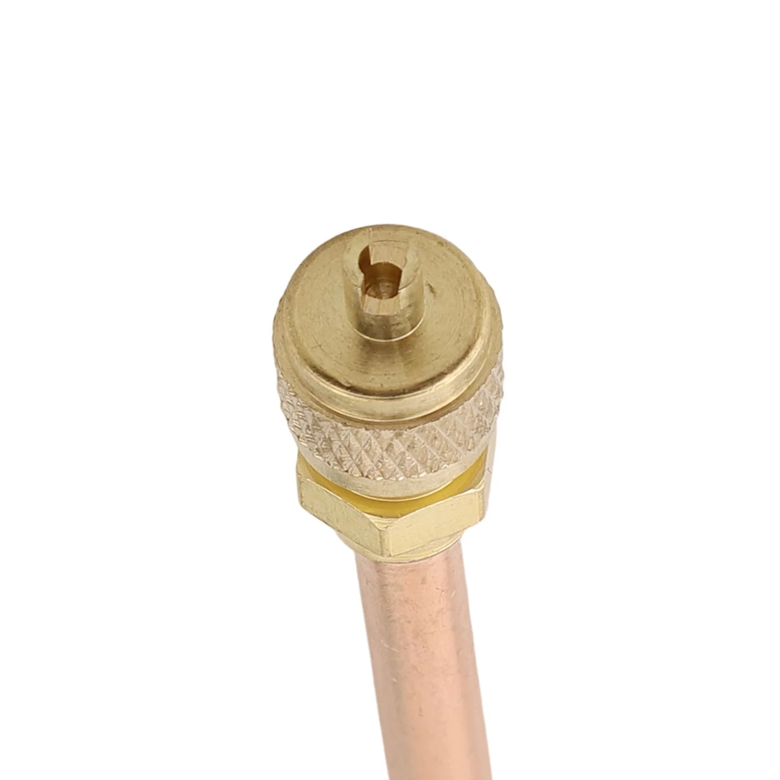 10pcs Maintenance Valve Copper 13x6x4cm Air Conditioner Refrigeration Access Valves Brass Tube Filling Parts High Quality Oasis Select