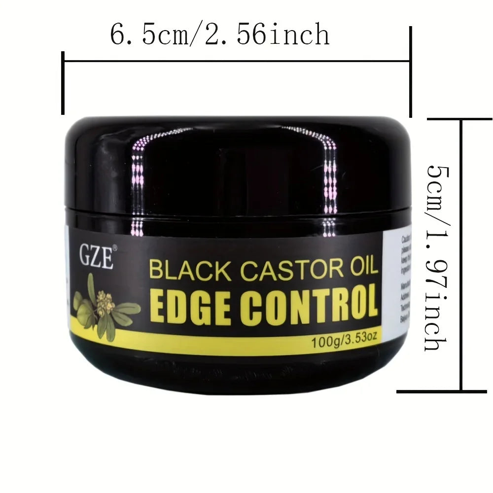 GZE Black Castor Braid, Loc & Twist Gel – Coconut Oil Edge Control
