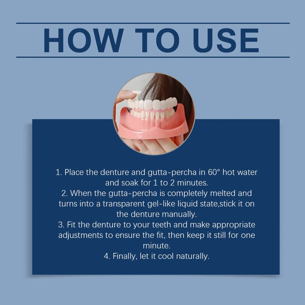 Oralhoe Soft Silicone Denture Reline Kit – Upper & Lower Set Denture Reline Kit Oasis Select