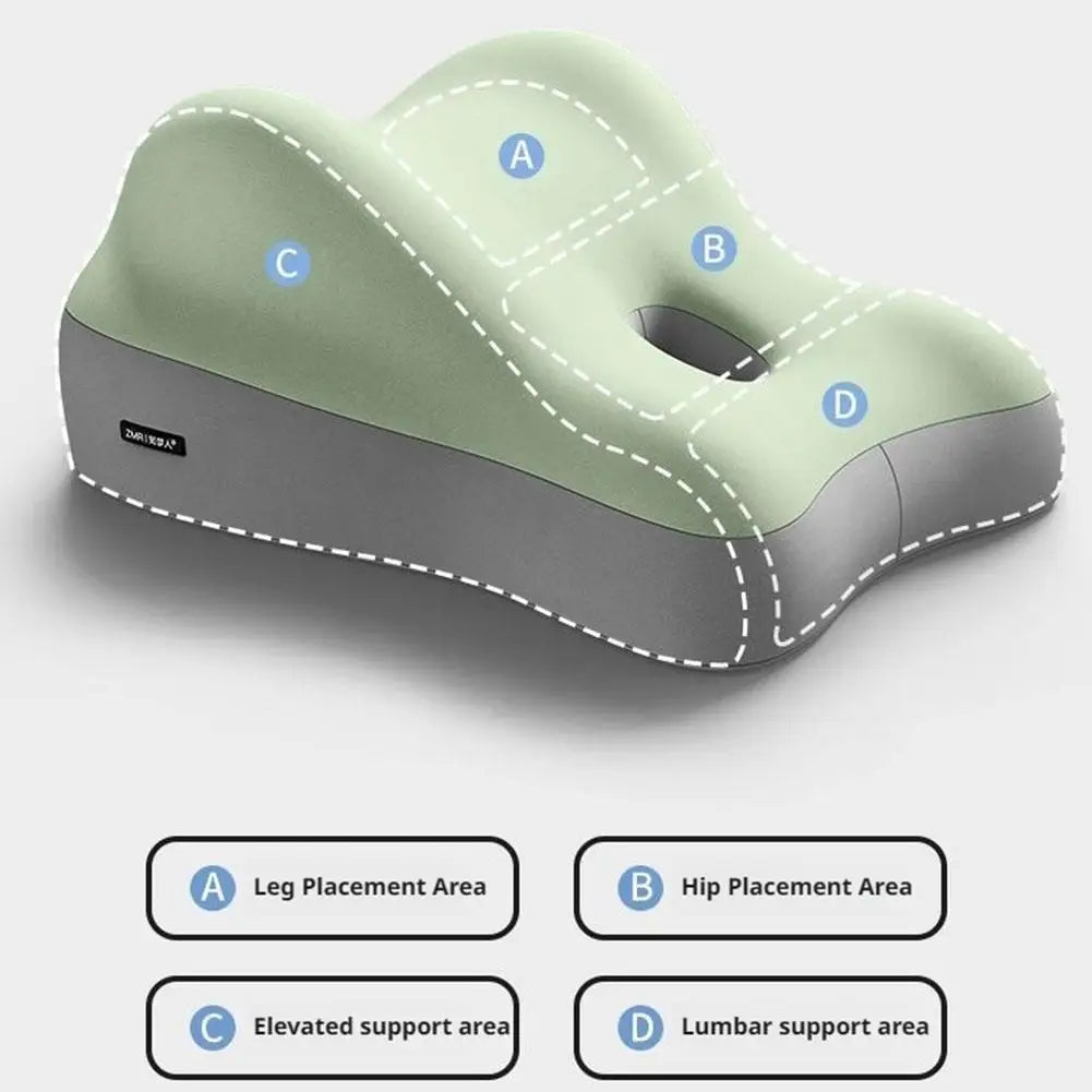 Memory Foam Ergonomic Hip & Waist Cushion – Sofa, Bed & Car