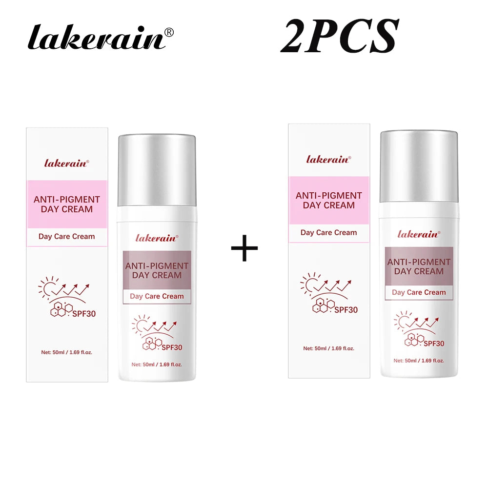 Lakerain Anti-Pigment Day Cream Smooth Blue Light Protection Effectively Reduces All Types Of Pigment Spots Skin Care Products Oasis Select 2 pcs