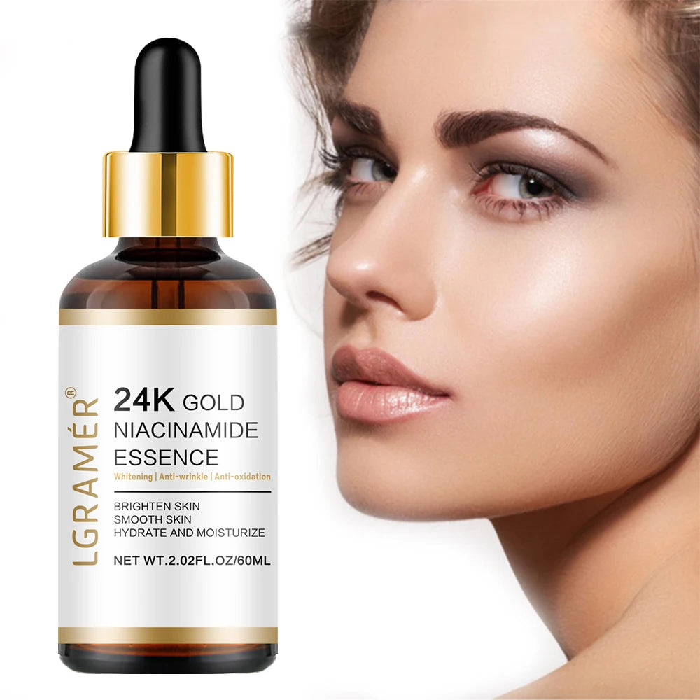 24k Gold Nicotinamide Hyaluronic Acid Nicotinamide Facial Essence Anti-aging Facial Collagen Essence Skin Care Whitening Essence Oasis Select