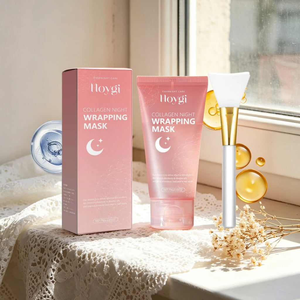 Hoygi Collagen Night Peel Mask – Firm, Brighten & Shrink Pores Collagen Sleep Mask Oasis Select