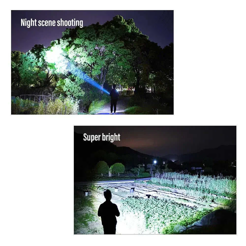 ESMARTER 30W LED Rechargeable Tactical Flashlight | 1500m Beam