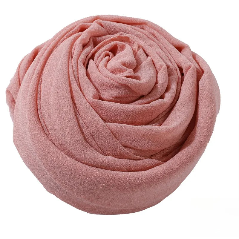 Chiffon Women Long Headscarf High-quality Windproof and Sand Proof Headscarf Seasonal Shawl Home Furnishings Oasis Select