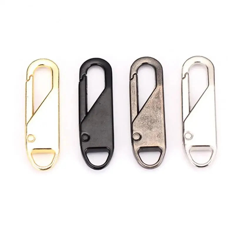 5/10/15/20pcs Universal Replacement Zipper Slider Metal Alloy Removal Zipper Puller Luggage Bag Zip Head DIY Craft Sewing Tool Oasis Select