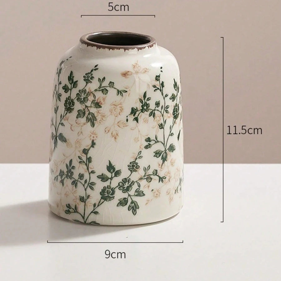 Ice Cracked Ceramic Vase Handmade Vase Bohemian Art Home Decoration Living Room Office Decoration Dried Flower Display Vase Oasis Select l