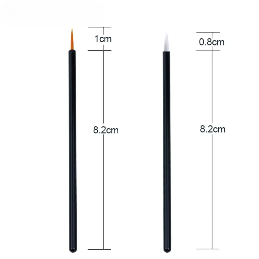 50pcs/lot Reusable Gel Liner Nail Art Brushes Painting Pen Disposable Eyeliner Beauty Eyeline Makup Tools Oasis Select