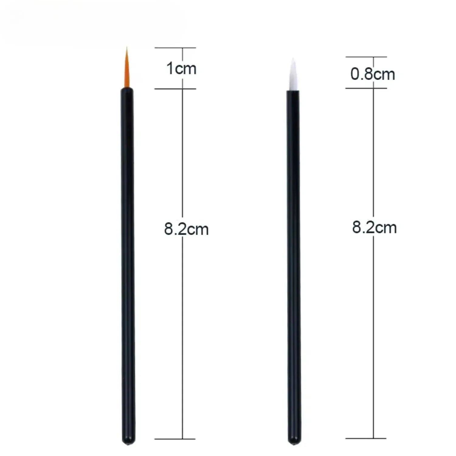 50pcs/lot Reusable Gel Liner Nail Art Brushes Painting Pen Disposable Eyeliner Beauty Eyeline Makup Tools Oasis Select