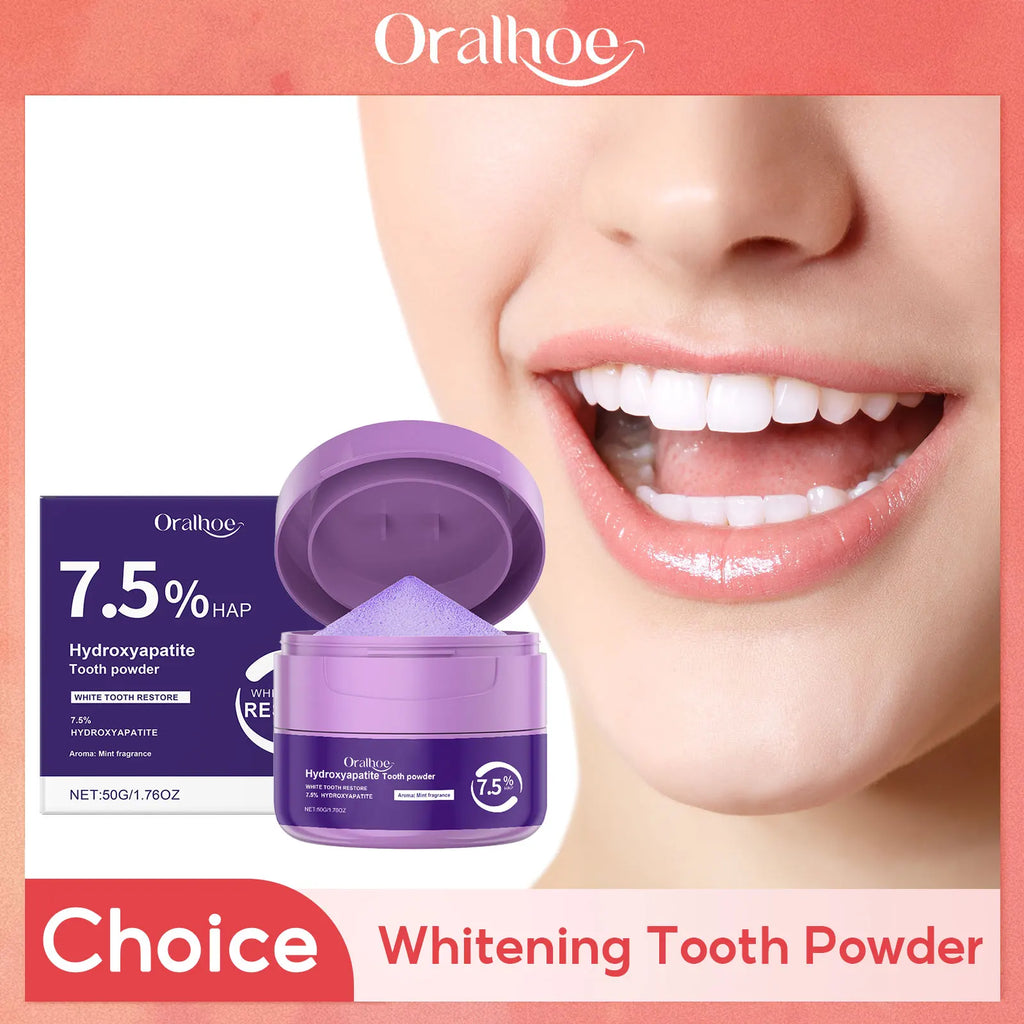 Whitening Tooth Powder Improve Plaque Stain Tartar Removal Deep Cleaning Oral Reduce Bad Breath Lasting Fresh Tooth Care Product Oasis Select