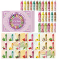48PCS/ box Moisturizing Lip Balm set 5g12 Flower fragrance Natural fragrance moisturizing and brightening lip color holiday gift Oasis Select 48PCS Lip Balm set