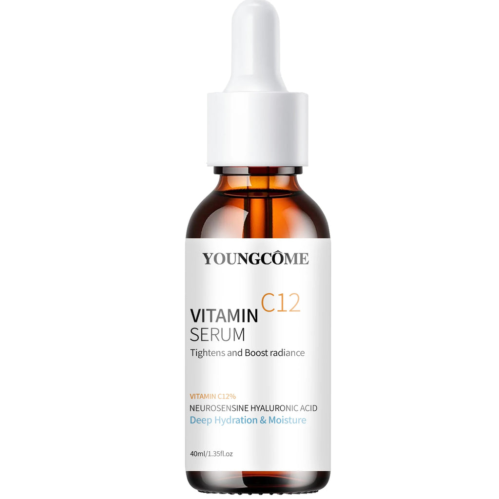 Vitamin C12 Antioxidant Face Serum - Lightweight Texture, Boost Skin Radiance, All Skin, Daily Hydrating Care Oasis Select 40ML