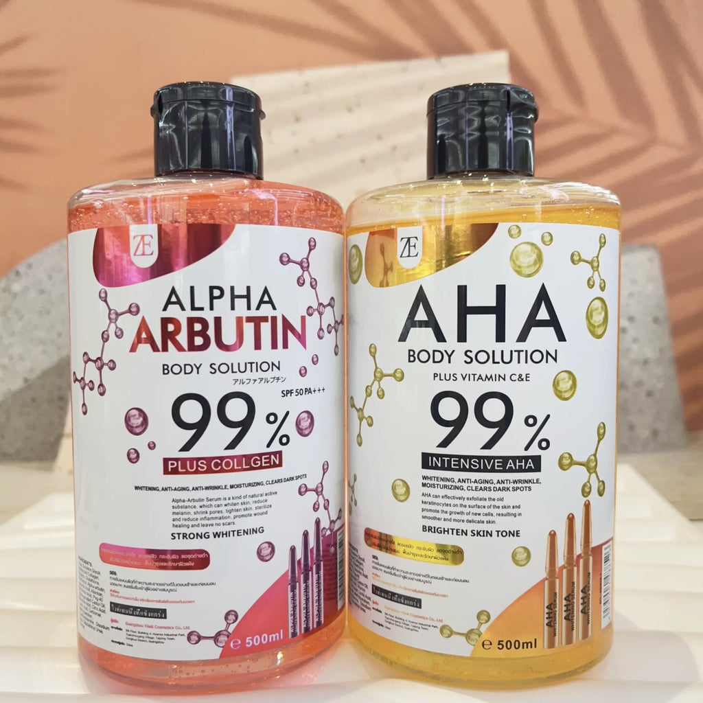 500ml AHA Body and Face Serum Water Moisturizing and Smoothing Facial Skin Arbutin Body Essence Water Oasis Select