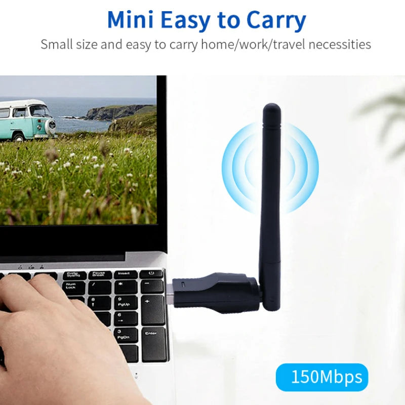 150Mbps Mini USB WiFi Adapter 2.4GHz Antenna 802.11n/g/b USB WiFi Adapter Oasis Select