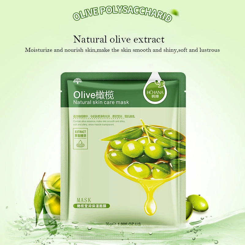 BIOAOUA 30-Pack Korean Fruit Face Masks – Hydrating & Firming Korean Sheet Mask Oasis Select