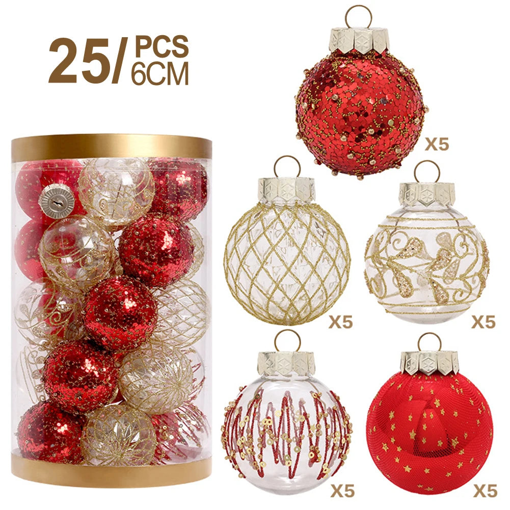 Pendant Christmas Ball Outdoor Indoor Living Room Festive Atmosphere For Holiday Wedding Ornaments Tree High Quality Oasis Select Red Gold China Mainland