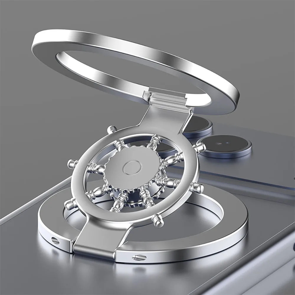 Finger Ring Bracket Decompression 360° Double-Sided Magnetic Rotate Gyroscope Phone Holder Grip For IPhone All Smartphone Stand Oasis Select SV