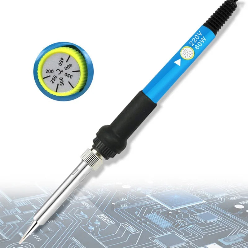 60W Adjustable Temperature Electric Soldering Iron 220V 110V 60W Welding Solder Rework Station Heat Pencil Tips Repair Tools Oasis Select