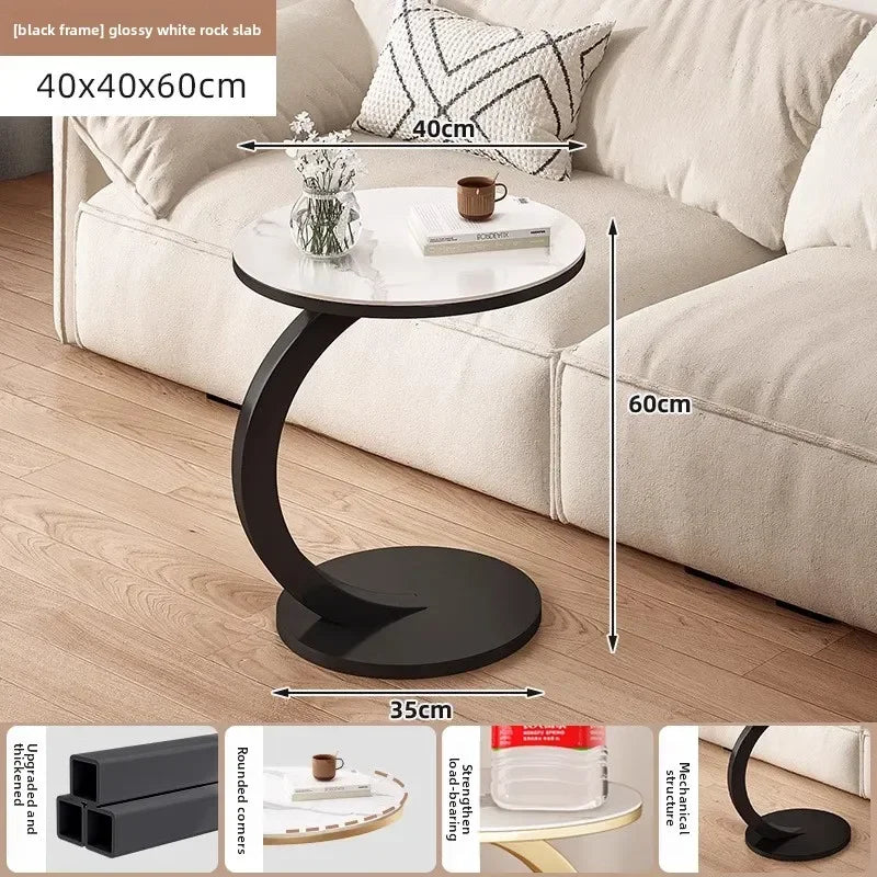 Coffee table marble side table sofa side table balcony small round table bedside table creative corner table small table Oasis Select LM-40CM-HEI