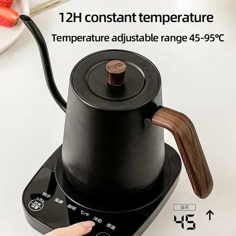 URGGU 0.8L Gooseneck Electric Kettle – Temp Control, 1000W