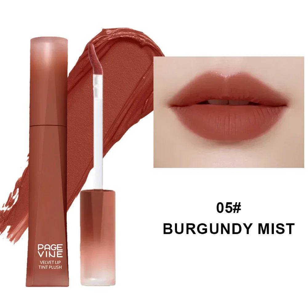 Velvet Matte Lip Mud Creamy Liquid Lipstick Smudge Proof Transfer Resistant Nude Red Brown Lip Gloss for Daily Makeup Oasis Select 05