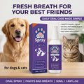 Oral Spray for Dogs Cats Reduce Plaque Dirt Remover Cat Teeth Cleaning Breath Freshener Bad Breath Eliminator Pet Oral Care Oasis Select Default Title