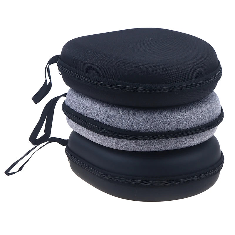 High-capacity Headset Headphone Case Earphones Shockproof Storage Box Hard Shell EVA Headphone Zipper Protective Bag Universal Oasis Select