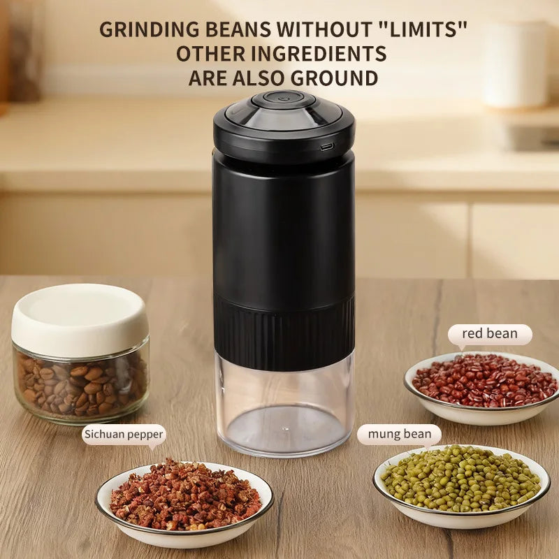 Portable Electric Coffee & Spice Grinder – Compact Multifunction