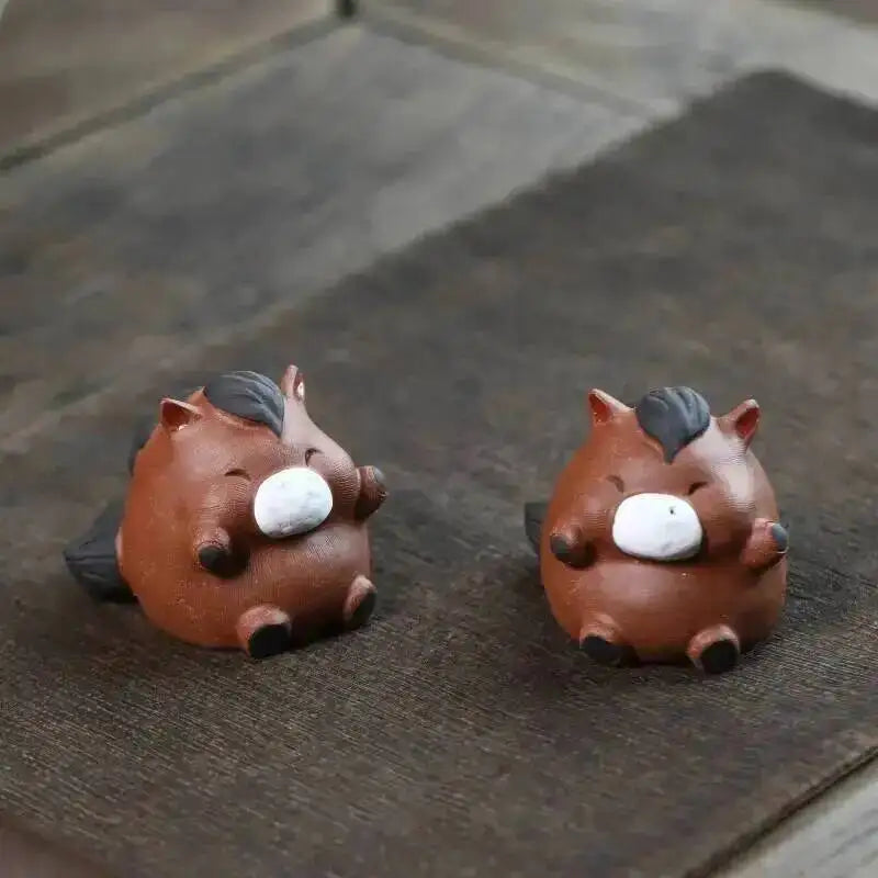 Purple Clay Horse Tea Pet Fun Tea Play Home Tea Art Ornament Kung Fu Tea Pet Чайные Украшения Oasis Select