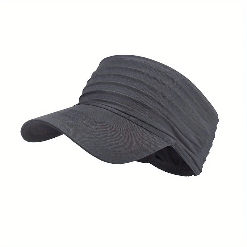 Quick-drying sports open-top sun hat - suitable for both men and women. Fashionable adult sun hat for spring, autumn and summer. Oasis Select Grey