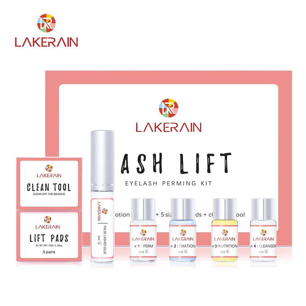 Lakerain Lash Lift Kit Lifting Eyelashes Semi Permanent Curling Perming Wave Eyelash Perm Eyelash Enhancer Makeup Tools Oasis Select army green