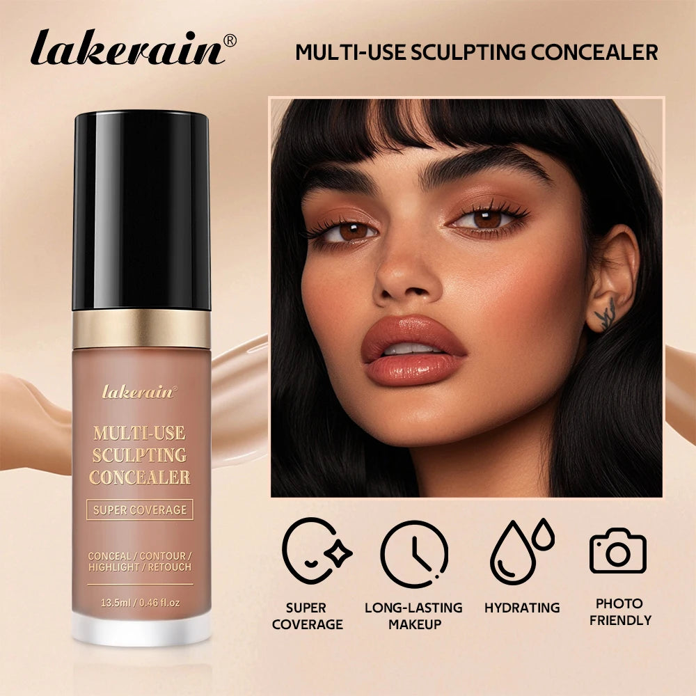 Lakerain 5-Shade Waterproof Matte Concealer & Foundation | Full Coverage